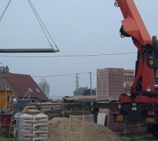 Pose hourdis béton