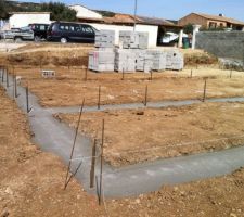 Fondations coul&eacute;es   livraison matis pour le VS