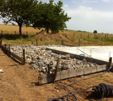 Coffrage de la terrasse