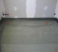 Pr&eacute;paration pour la chape chambres &eacute;tage 2