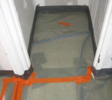 Pr&eacute;paration pour la chape placard &eacute;tage