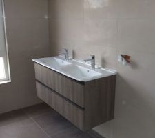 La salle de bain prend forme