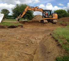 Terrassement 
pour nous le grand jour!!!