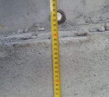 Fondations 30cm, décidément, on n'a pas les mêmes mesures !