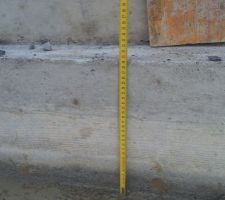 Fondations 30cm, décidément, on n'a pas les mêmes mesures !