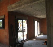 Menuiseries en cours d'installation