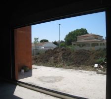 Menuiseries en cours d'installation