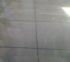 Carrelage saloni sound anthracite et joints anthracite