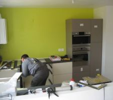 Installation cuisine-Mitigeur rabattable