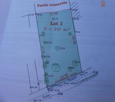 Alors le nord est en haut et l'entr&eacute;e se verra par la voie communale