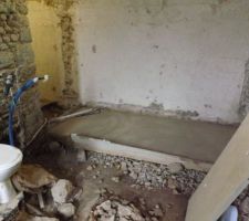 Partie dalle buanderie