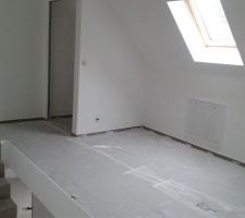 D&eacute;gagement, peinture principale Lin de Tollens en cours