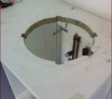 Découpe pour evier