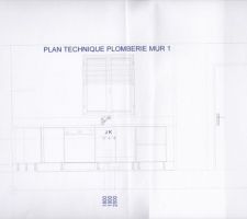 Voici le plan de la cuisine
