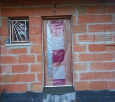 Chape de finition et seuils de porte