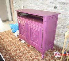 Je customise le meuble vintage familial, home made by papa il y a 37 ans !