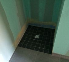 Notre douche à l'italienne en bas