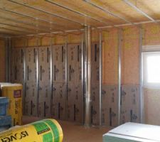 Habillage et isolation de murs périphériques
