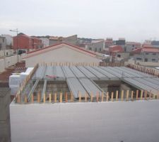 Mise en place des hourdis plastiques