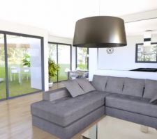 Pièce à vivre vu du salon