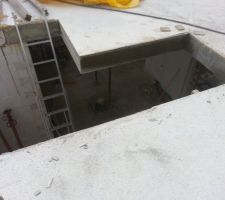 D&eacute;coffrage de la tr&eacute;mie