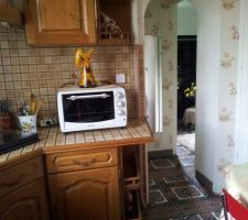 Cuisine à l'origine lors de notre première visite
