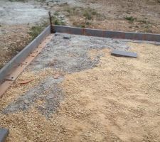 Pr&eacute;paration pour couler la dalle terrasse