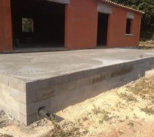 Coulage dalle terrasse