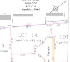 Plan de la parcelle