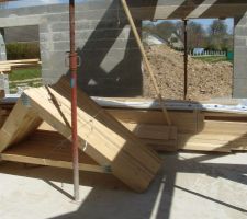 La charpente est livrer....