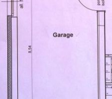 Le garage avec la buanderie qui sera au fond !!!