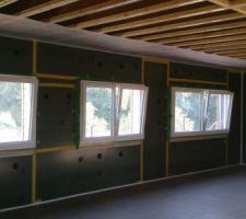 Début d'étanchéité de l'etage