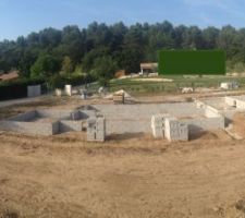 Photo panoramique de l'avancée des travaux au 23 juin 2014