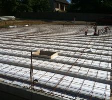 La trappe d'accès pour le vide sanitaire (que j'ai demandé dans le garage)