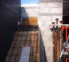 Escalier - Coffrage et ferraillage