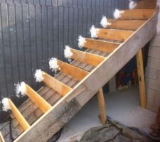 Escalier - Coffrage et ferraillage