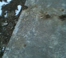 Et voici en detail le dallage périphérique exterieur !! facturé en TS et qui limite les infiltration interieur !!!
coulé par - 7 ° il s'effrite !!!