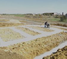 Fondation maison, garage et terrasse