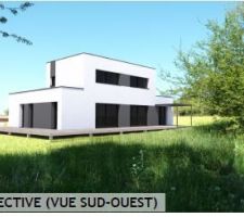 Vue depuis la limite haute du terrain