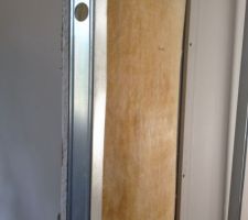 Détail cloison placo   laine de verre   placo