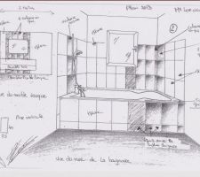 Croquis pour faïence de notre future salle de bain