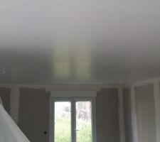 Le plafond de la pièce à vivire