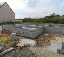 Pose des tuyaux d'&eacute;vacuation