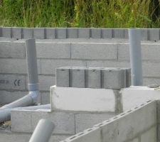 Pose des tuyaux d'&eacute;vacuation