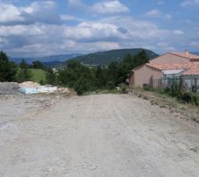 Terrassement de l'accès communal