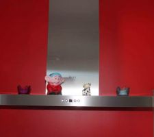 La hotte... avec une belle trace de doigt