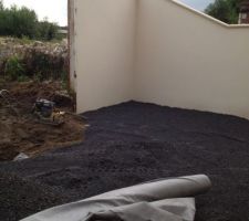 Terrasse en cours: Geotextile   GNT