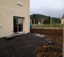 Terrasse en cours: Geotextile   GNT
