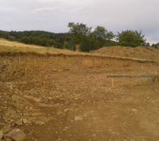 Plateforme et une partie de la zone de stockage finis