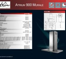 Hotte Roblin atrium 900 murale